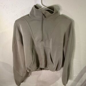 lululemon athletica Gray Quarter-Zip Top